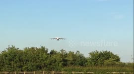 Antonov AN225 'Mriya' arriving at East Midlands Airport, Castle Donington. An spectaular event!!!