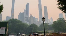NYC Central Park Under Wildfire Smoke from Canada.