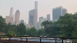 NYC Central Park Under Wildfire Smoke from Canada.