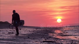 Stunning sunset in Kent as UK set for 30C heat