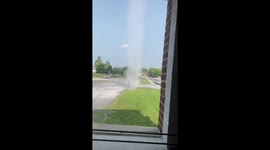 Dust Devil Swirls in Frederick, Maryland