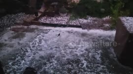 Severe thunderstorm in Denver: 'It looks like someone dumped rocks all over it!'