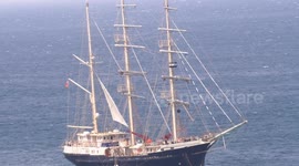 Tall mast Sailing Ship