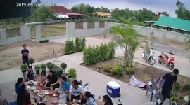 Family scatters as sudden storm hits their picnic