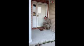 'So happy to have him back!' - Military dad's surprise return home brightens up his 4 kids' day