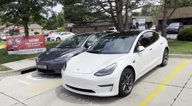 The Evergy Clean Charge Network station in the HyVee grocery store parking lot