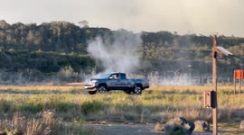 Hot Steam Vents at Kilauea Volcano extremely active after volcanic eruption on Big Island, Hawaii