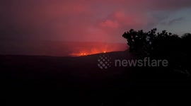 Kilauea volcano eruption | Lava spouting up hundreds of feet | multiple fissures open On big island volcano in hawaii | hot vents at volcano very active | thousands of people filming volcanic eruption in hawaii
