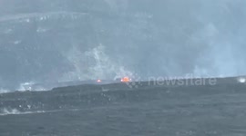 Hot steam vents at Kilauea volcano