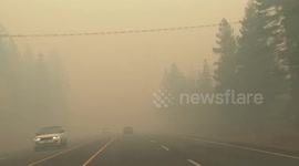 Raging Wildfires Near Revelstoke in British Columbia, Canada