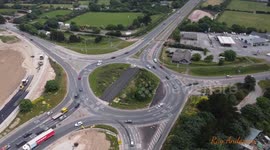 Chiverton Roundabout in Cornwall, before it disappears for the new A30 Dualling