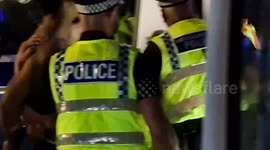Manchester city fan arrested at treble celebrations