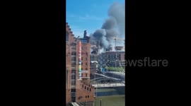 Germany: Multiple Explosions, Fire Breaks Out At Construction Site In Hamburg 3