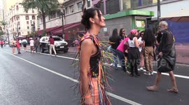 São Paulo 6th edition of the Trans Pride March in Brazil