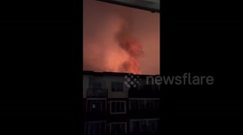 Canada: Massive Fire Erupts At Construction Site In Maple Ridge, Nearby People Displaced