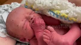 Twin due to be medically terminated to save brother’s life made surprise arrival – in the toilet bowl