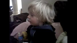 My 2 Year old son Connor loved nature and animals. Here he is watching a Nat Geo Kids documentary.