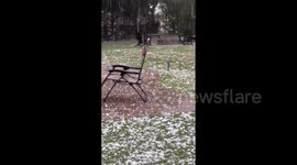 US: Large Hail Pummels Northern Texas Amid Severe Storms