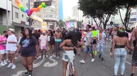 Pride Parade in Sao Paulo, Brazil