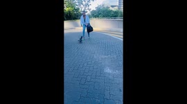 Kind-hearted woman saves a struggling bird from road traffic *Animal Rescue*