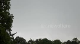 Thunder storm comes over the area after the heatwave we had