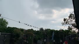 Loud thunder shakes houses and cuts power in Derbyshire as weather warning issued in UK