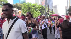 Performance at The Gay Pride Parade in Sao Paulo, Brazil