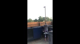 Rescuing Raccoons From a Dumpster