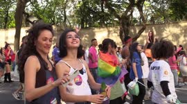 People Celebrate Pride Month in Sao Paulo, Brazil