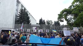 Protest against genocide in Sofia, Bulgaria