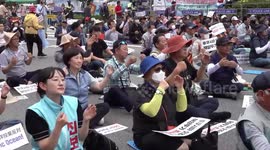 South Korean fishermen clamor against Japan's radioactive wastewater discharge