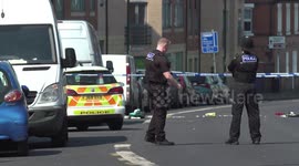 Police officers and firefighters at scene of major incident in Nottingham