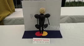 Sam Smith is recreated as Grammy Smith at the vegetable Sculpture show at the Lambeth Country Show