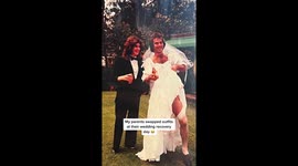 Couple recreate parents' wedding photo with brilliant clothes swap