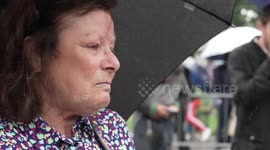 Heartfelt testimonies from Berlusconi's fans, with many shedding tears outside his home in Arcore