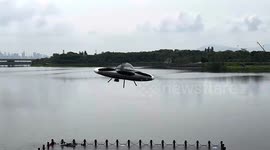 World's first manned flying saucer takes to the skies in China
