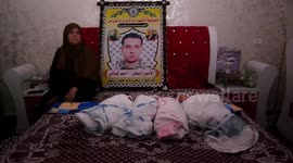 Newborn Palestinian quadruplets born to smuggled sperm from imprisoned father