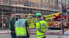 Fire Emergency in Marylebone building engulfed in flames