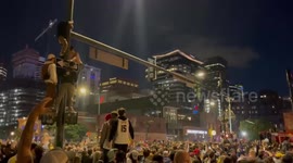 US: Nuggets Fans Fill Denver Streets To Celebrate NBA Championship 3