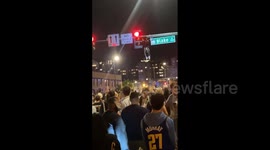 US: Nuggets Fans Fill Denver Streets To Celebrate NBA Championship 6