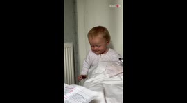 Naughty 1 y/o girl learns the F-word and forgets how to stop uttering it