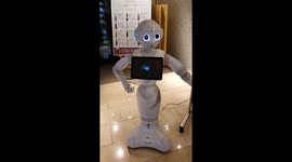 Cute dancing and talking robot