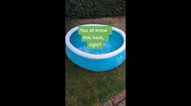Mum shares clever hack to keep bugs out of paddling pool – using common household item