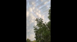 Mammatus Clouds Spotted Over Dripping Springs, Texas