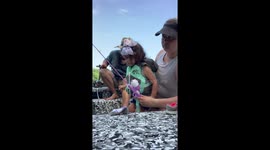 Daughter's Hair Caught In Reel