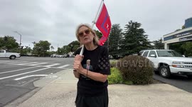 Trump supporters in Santa Barbara celebrate former president's birthday