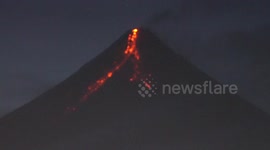Thousands forced to evacuate as the Philippines' Mount Mayon spews lava