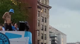 Manchester City Victory Parade in Manchester, UK
