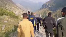 SDRF Team Rescues Passenger Who Slipped While Trekking in Chamoli, India