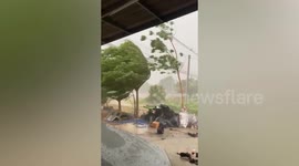Heavy rain batters center Thailand as country's rainy season begins